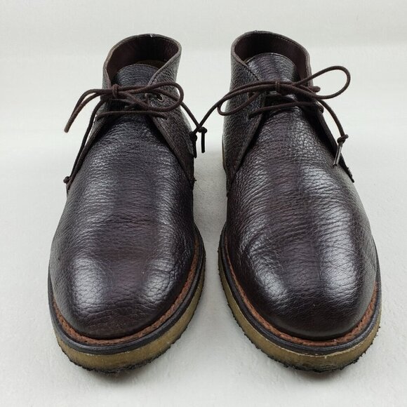 Taft Brown Leather Chukka Boot Mens 9 EU 42 Lace Up Gum Sole Shoe Handmade Spain main image 7